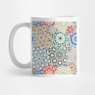 Seamless pattern with floral mandala Mug